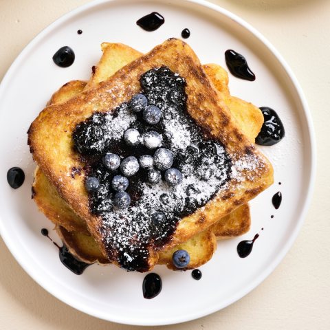 Brioche French toast with jam