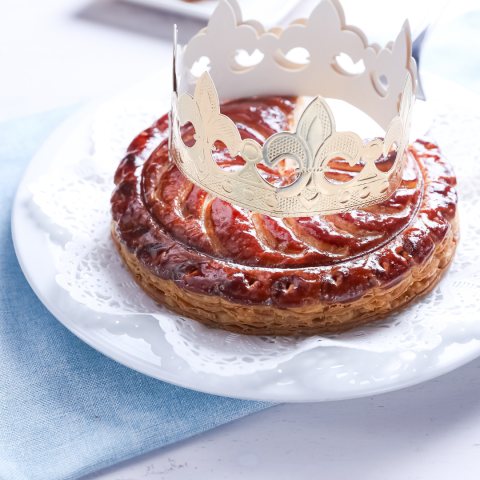 Galette des rois à la framboise