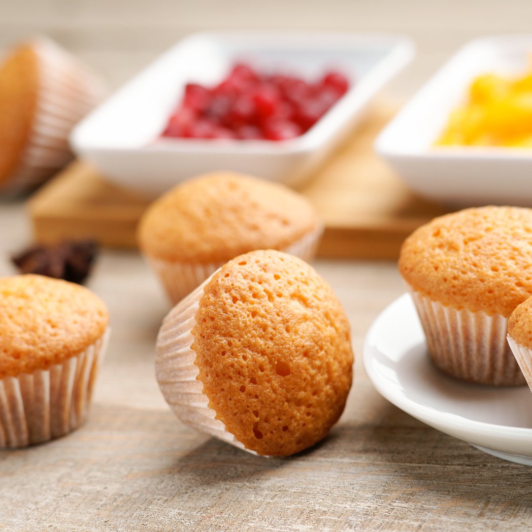 Muffins fourrés à la confiture